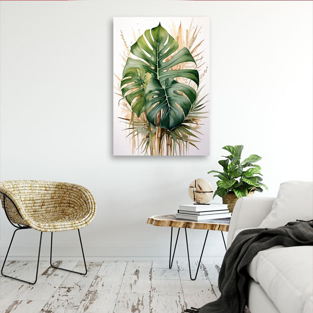 LEINWANDBILD Natur und Botanik 20x30cm - Grün, Textil (20/30cm) - Feeby