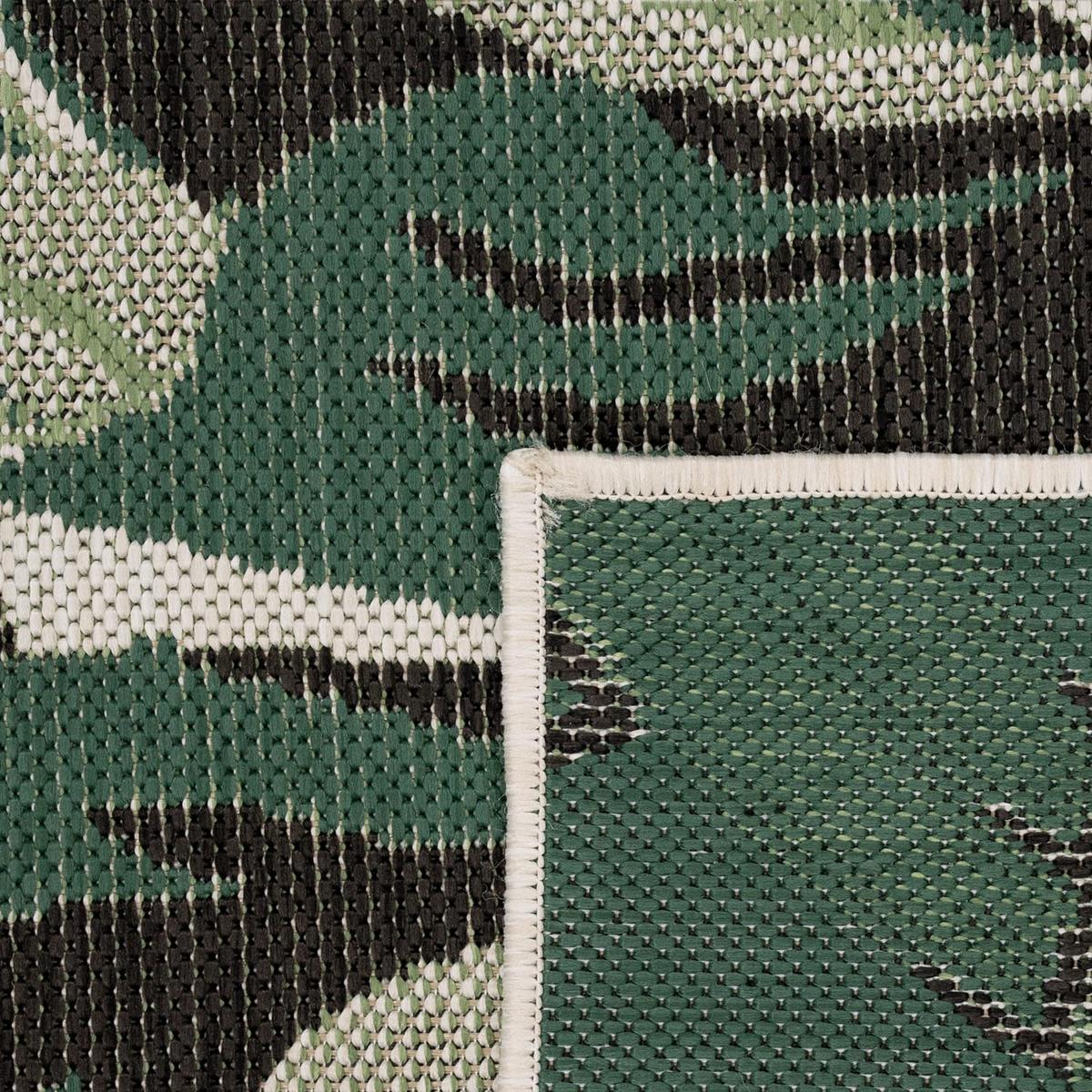 OUTDOORTEPPICH, mit Palmen-Motiv, Grün, 200 x 290 cm - Grün, Textil (290/200cm) - KADIMA DESIGN