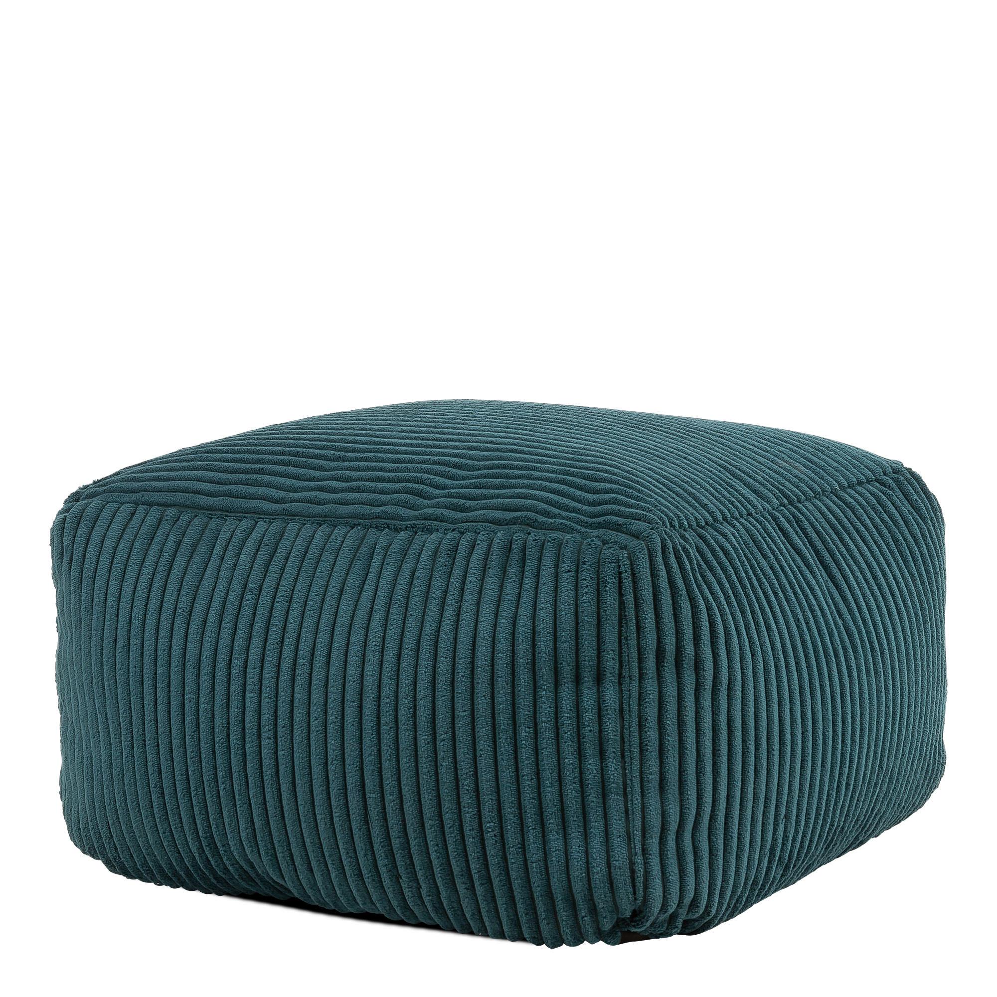 SITZPOUF Amara - Grün, Textil (42/24/42cm) - icon