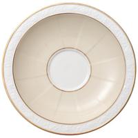 FRÜHSTÜCKSUNTERTASSE Ivoire weiß-gold ø 18,5 cm - Goldfarben/Weiß, Keramik (18.5cm) - Villeroy & Boch