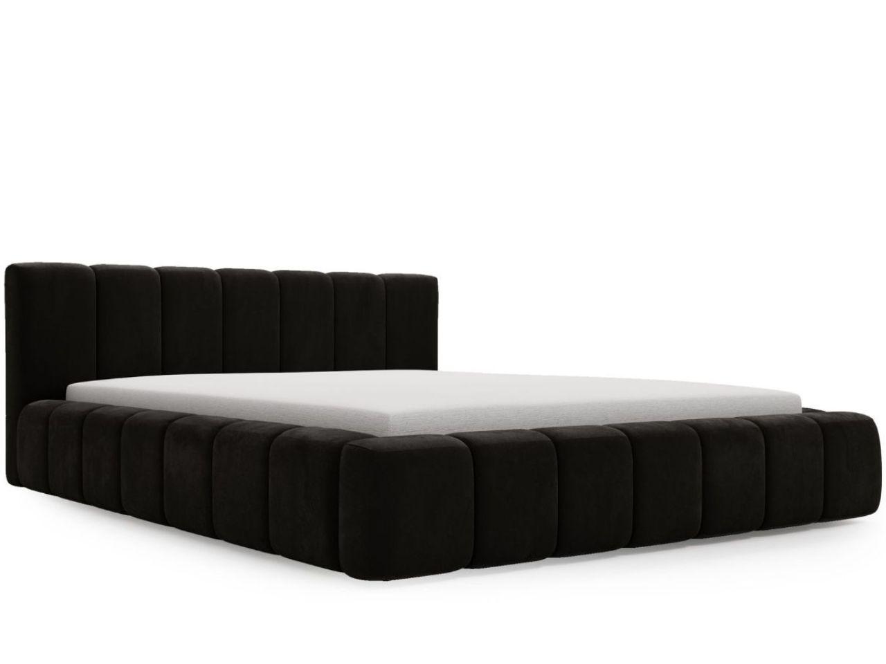 POLSTERBETT Orio 160x200 Schwarz - Schwarz, Textil (160/200cm) - Graingold