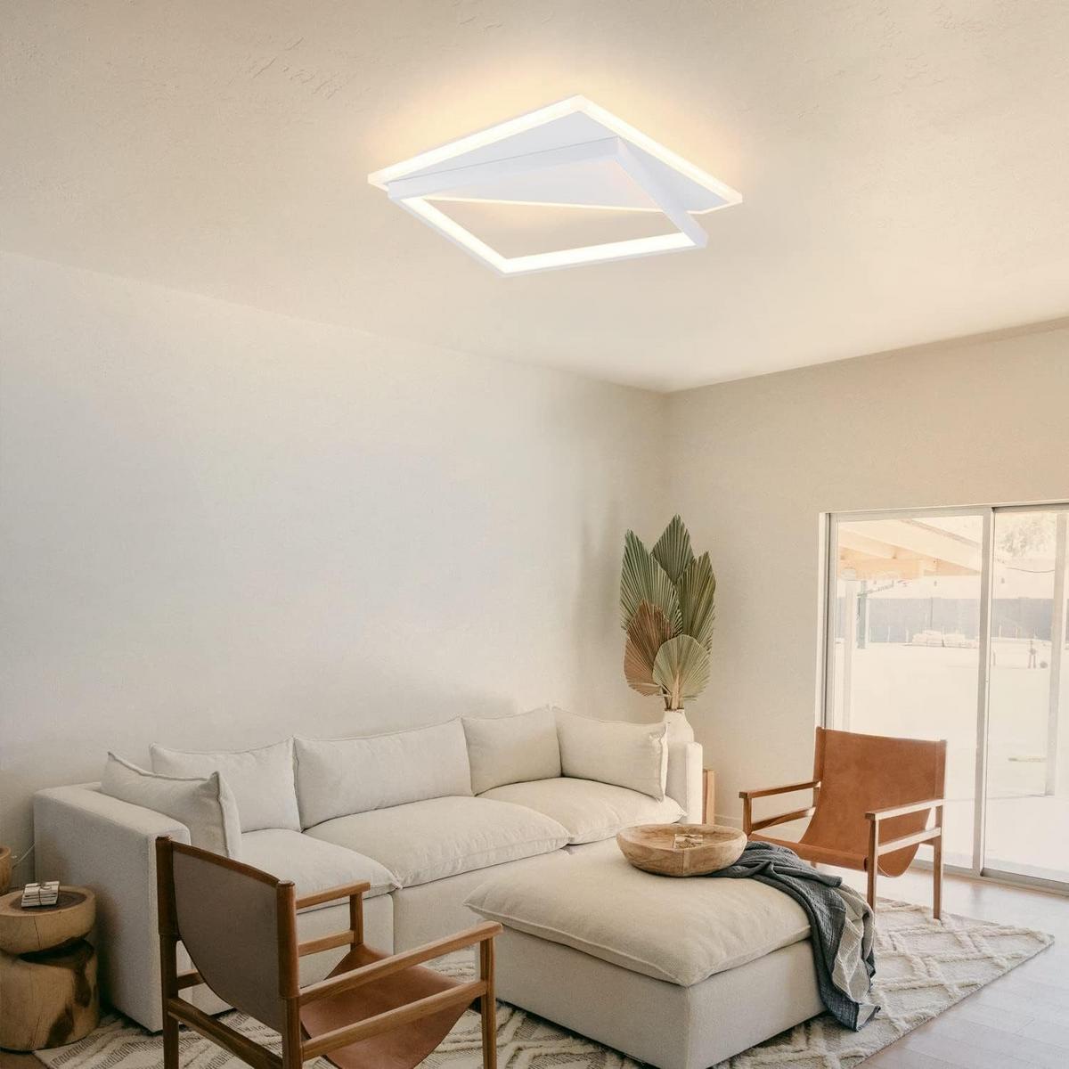 LED-DECKENLEUCHTE Alexander 35/35/5.5 cm - Weiß, Metall (35/35/5.5cm) - Nettlife
