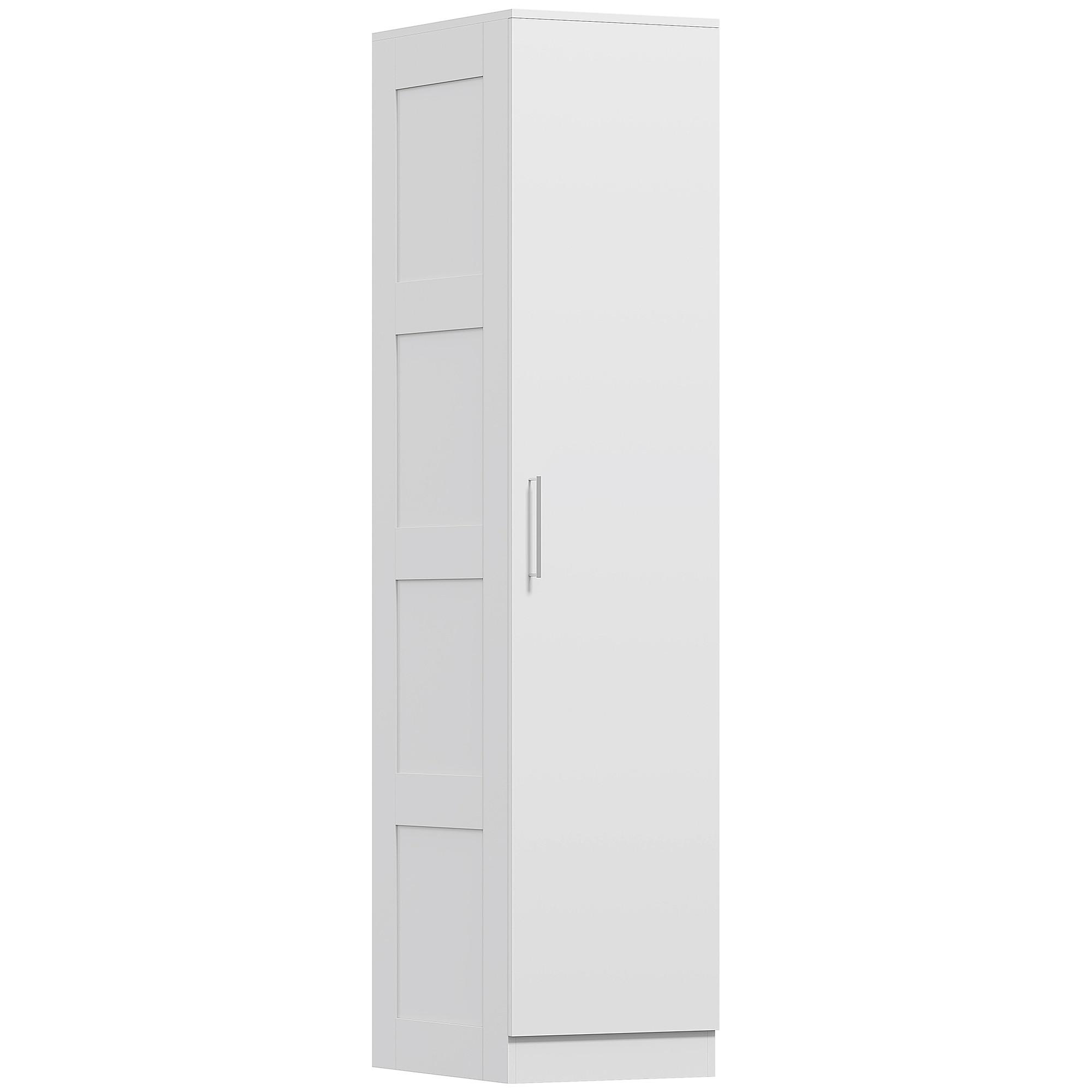 KLEIDERSCHRANK Spanplatte Weiß - Weiß, Holzwerkstoff (40/180/52cm) - HOMCOM