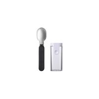 FALTBARER LÖFFEL Ellipse Nordic Black - Schwarz, Kunststoff/Metall - Mepal
