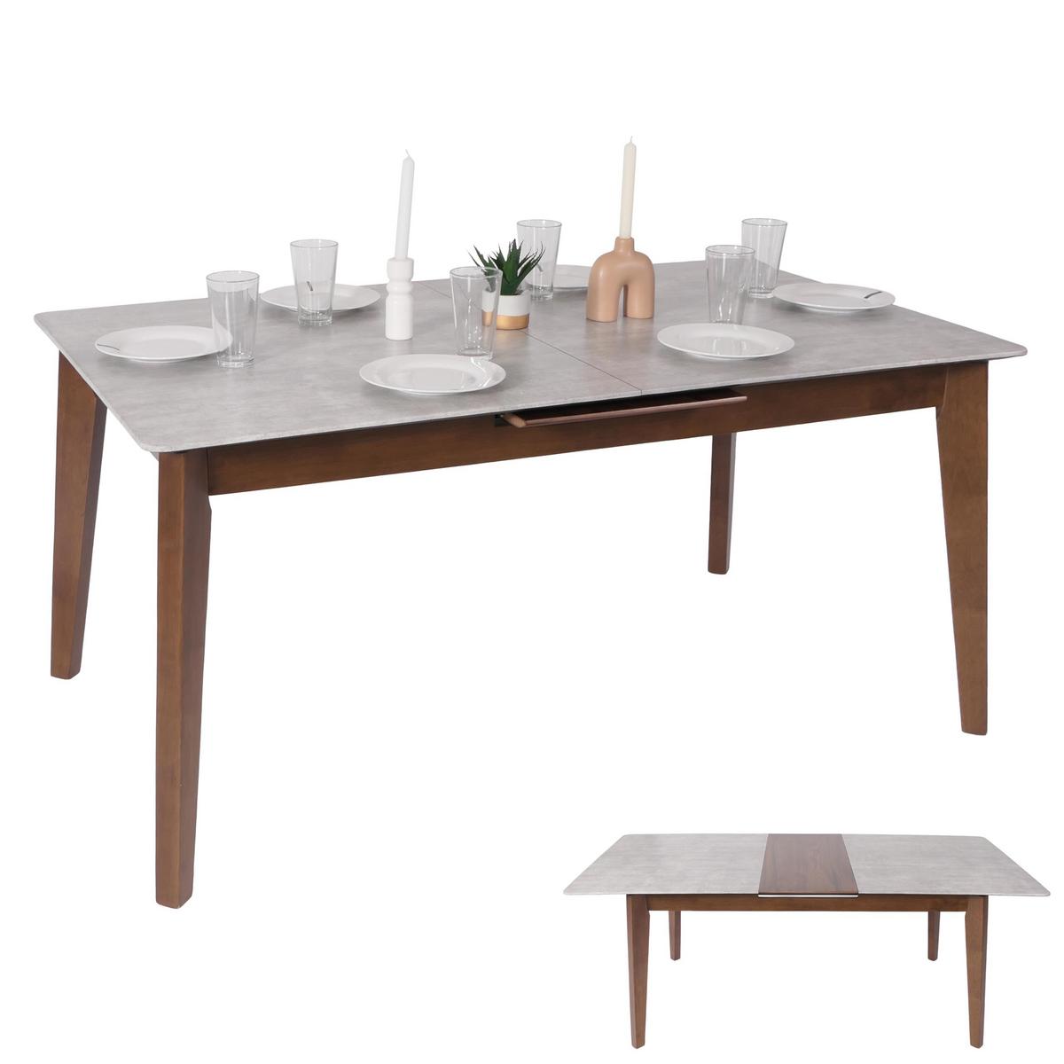 ESSZIMMERTISCH rechteck Grau - Grau, Holz (90/200/77cm) - MCW