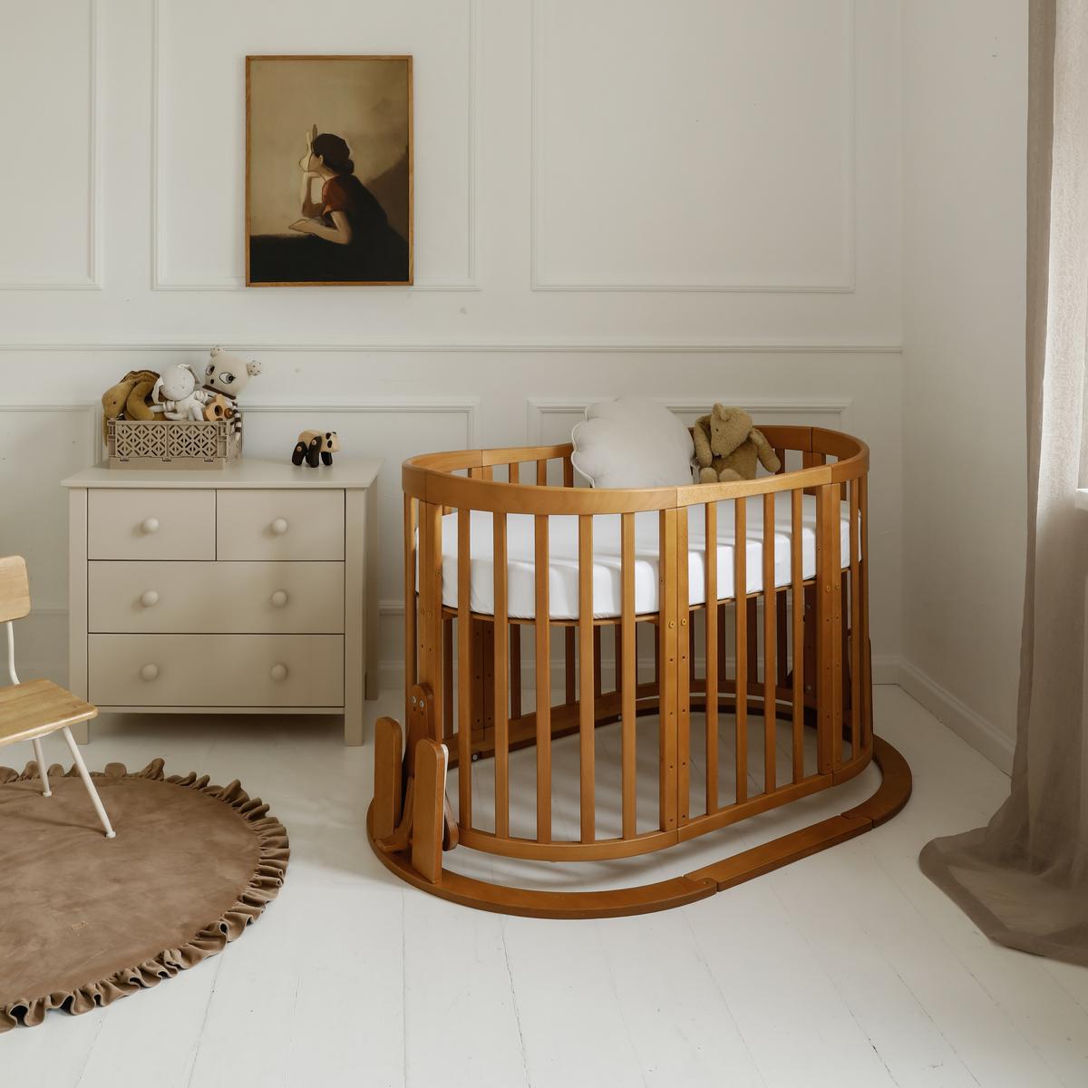 BABY Wiege-Schaukel - Braun, Holz - waldin