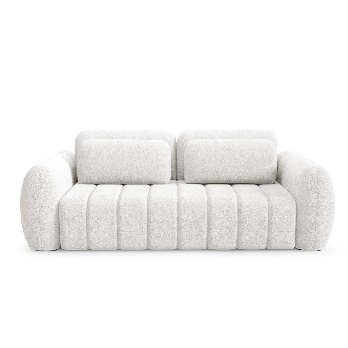 SOFA Cesar 3 Sitzplätze Weiß - Weiß, Holz (266/95/110cm) - Petits-meubles