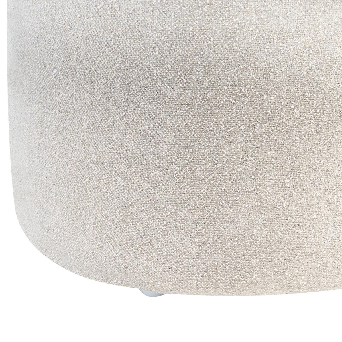 POLSTERBANK Bouclé Hellbeige Decorah - Beige, Textil (88/46/39cm) - Beliani