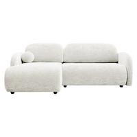 ECKSOFA Dream L - Creme/Schwarz, Holz/Kunststoff (233/160cm) - MIRJAN24