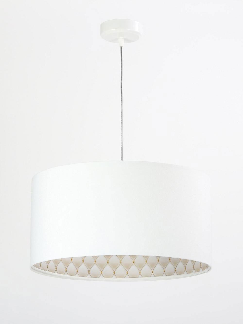 HÄNGELEUCHTE Weiß 40/20 cm - Beige/Weiß, Kunststoff (40/0.6/20cm) - ONZENO