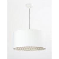 HÄNGELEUCHTE Weiß 40/20 cm - Beige/Weiß, Kunststoff (40/0.6/20cm) - ONZENO