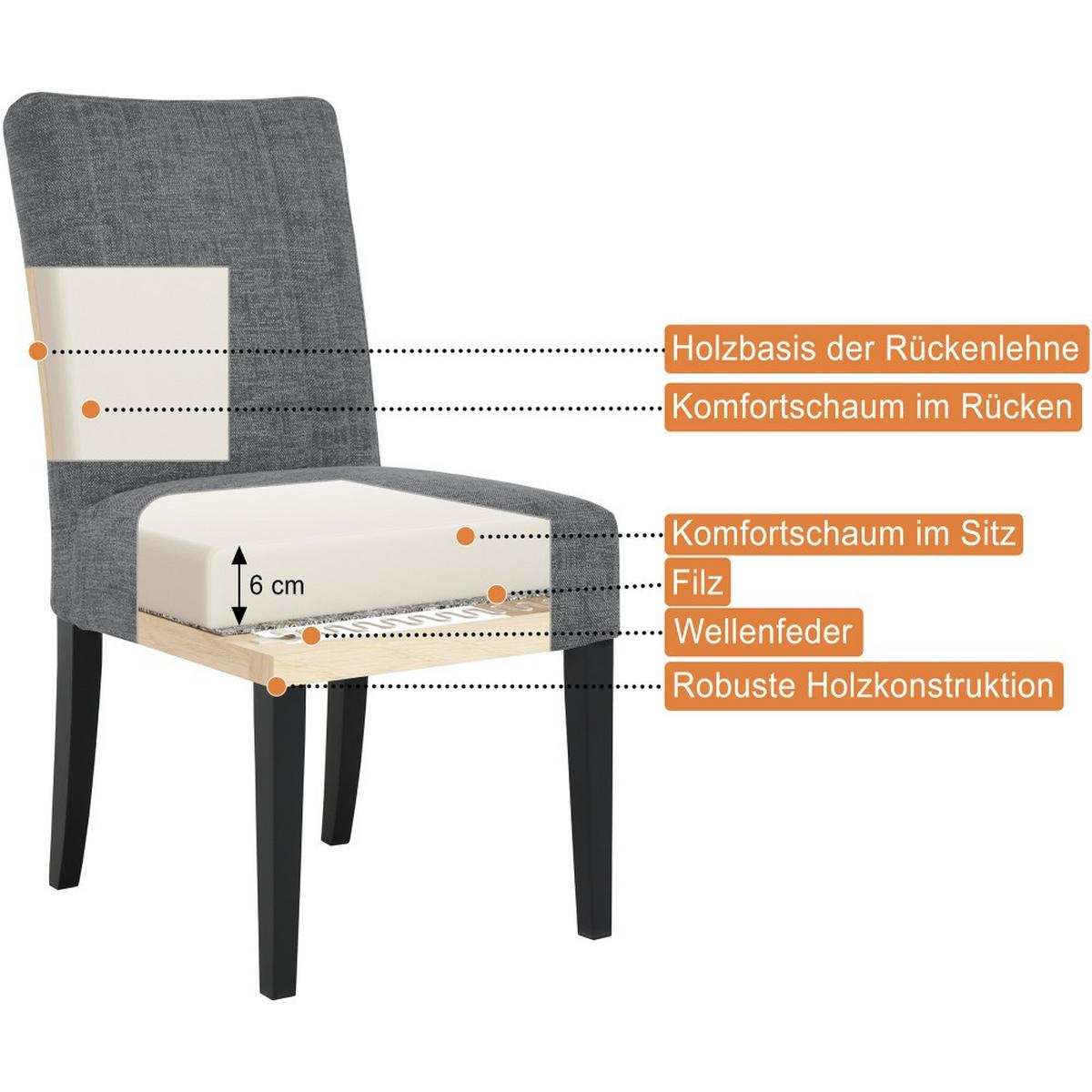 STUHL FREYA mit kaschmirfarbenen Holzbeinen, Polsterstuhl, Hellbraun - Hellbraun/Kaschmir, Holz (47/94/42cm) - Beautysofa