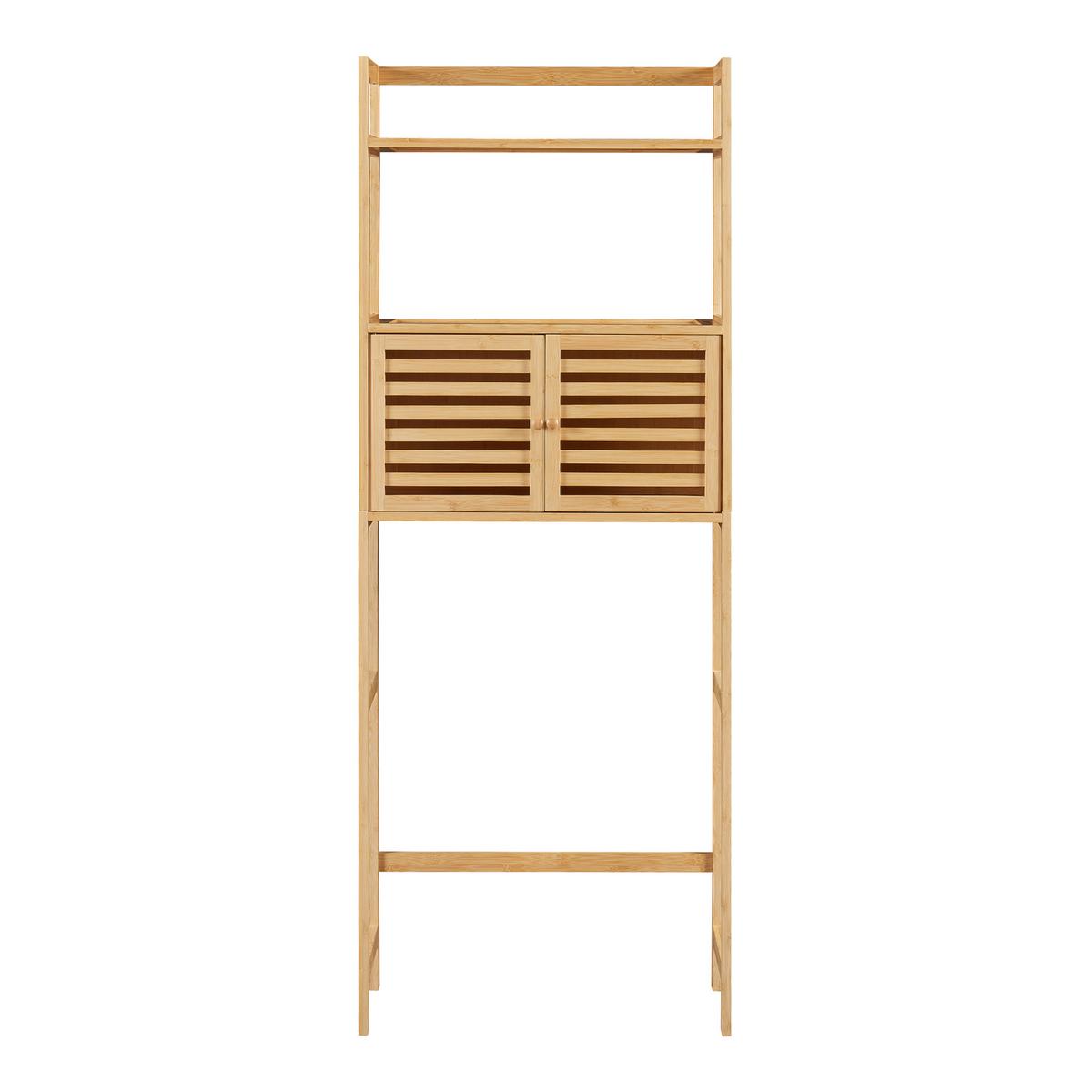 TOILETTENREGAL Haugesund - Naturfarben, Holz (60/157.5/25.5cm) - [en.casa]