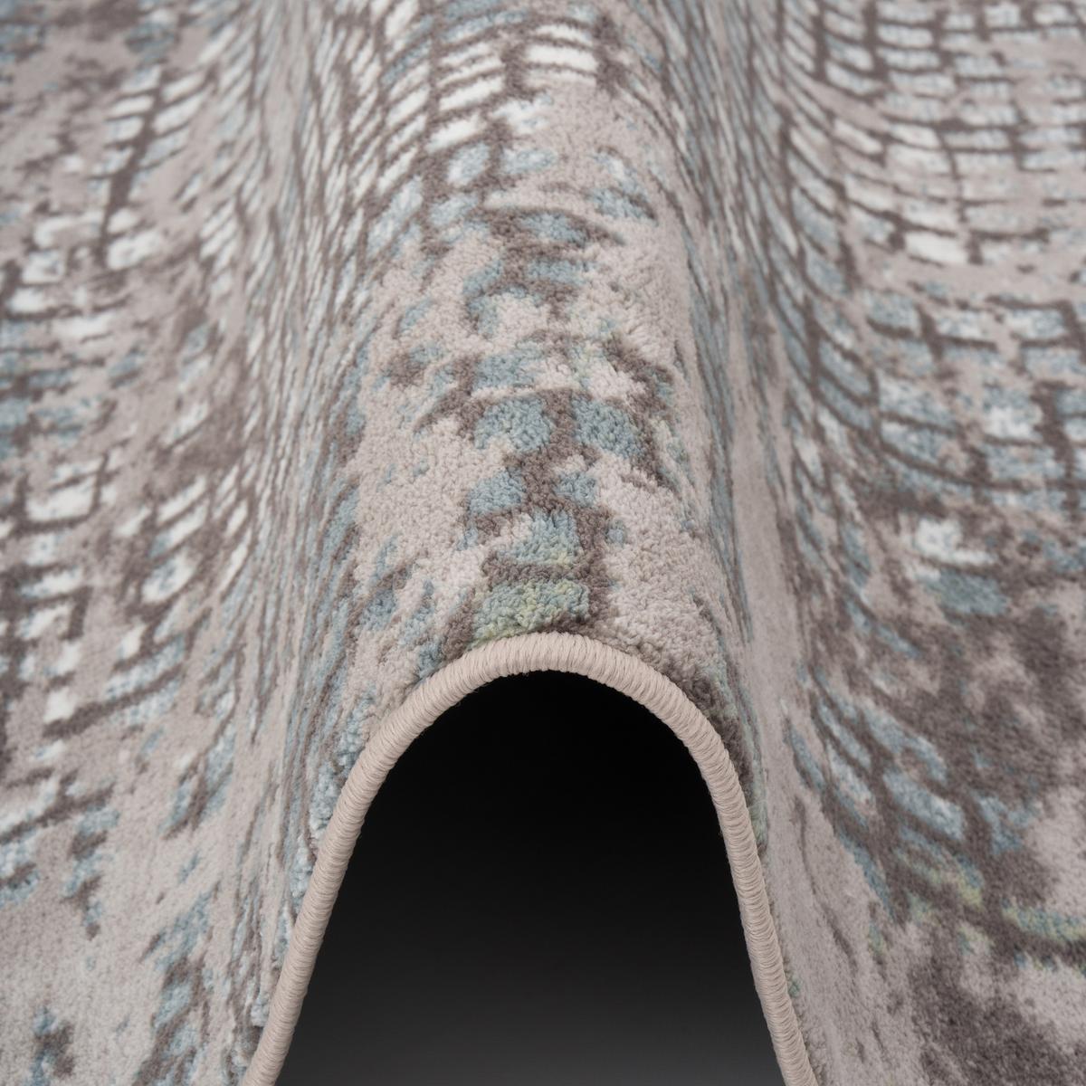 DESIGNER TEPPICH TAWIRA VINTAGE - Edelstahlfarben, Textil (80/160cm) - Pergamon