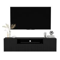 TV-SCHRANK Elpis2 Schwarz Matt Glamour 150 cm - Schwarz, Holzwerkstoff (150/37.5/36.5cm) - Meble Lindner