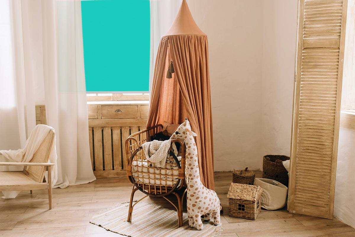 INNENROLLO - Fensterrollo - Rollo - 90x140 cm - Türkis - Türkis, Kunststoff (90/140/0.5cm) - TULUP