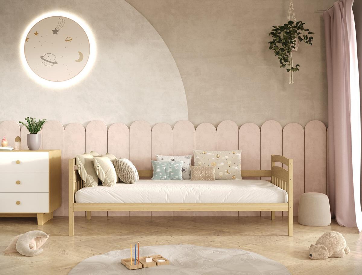 KINDERBETT Tosia ohne Matratze 80/160 Natur unlackiert 80/160 - Sonoma Eiche, Holz (80/160cm) - RAUMHIRSCH FURNITURE