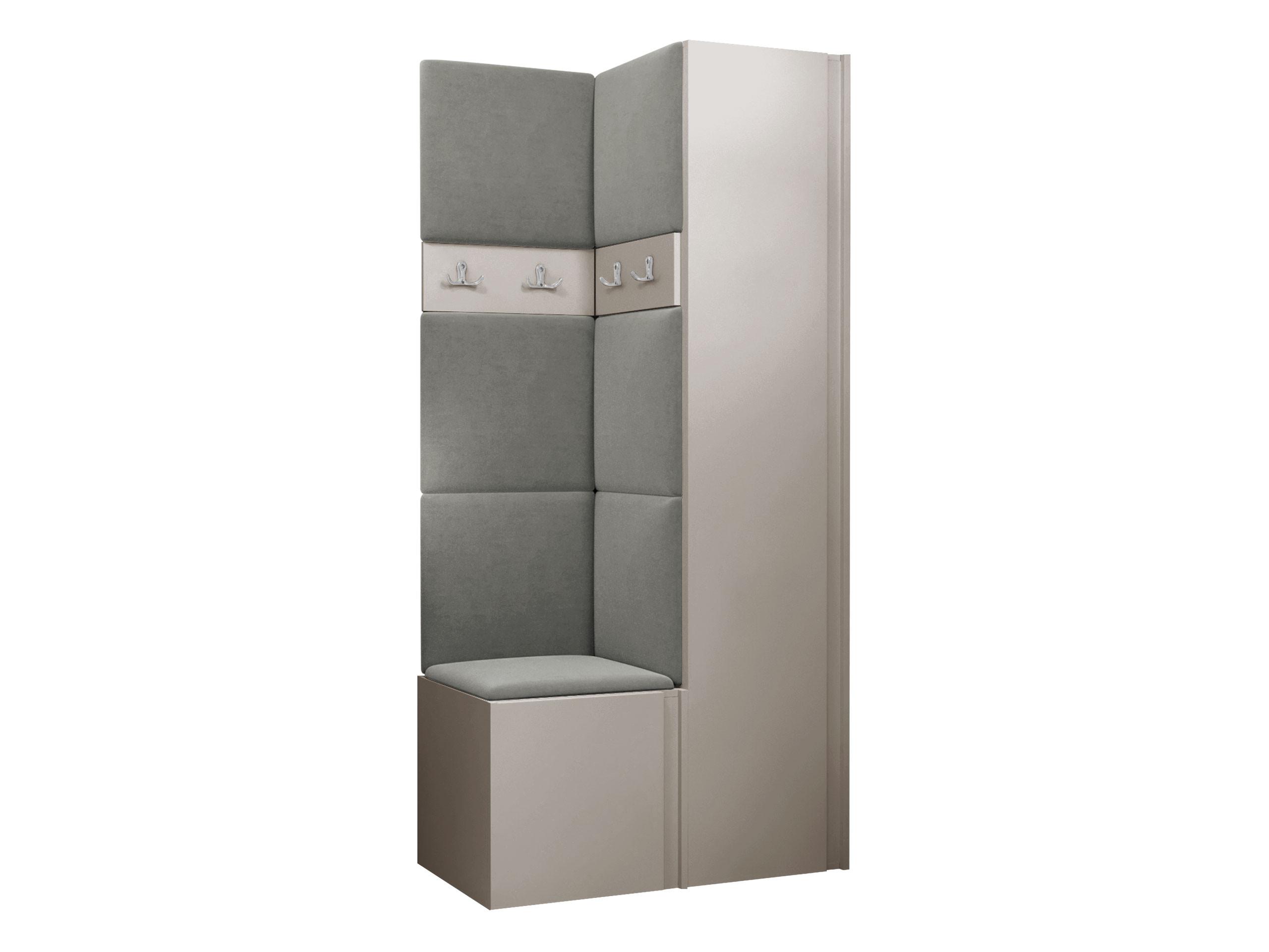 GARDEROBEN-SET Orion XXIV - Kaschmir/Grau, Holzwerkstoff/Kunststoff (82/186/46cm) - MIRJAN24