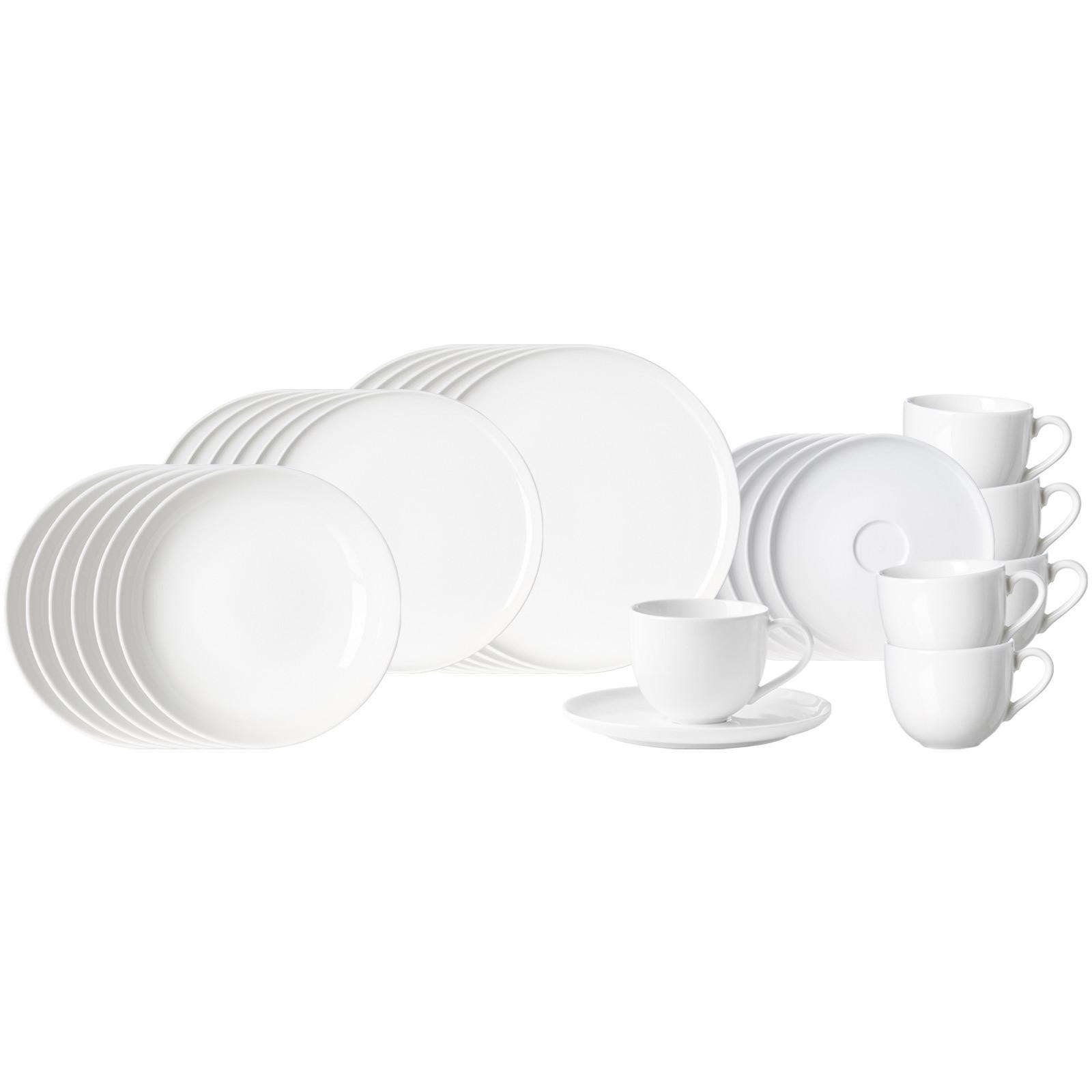 KOMBISERVICE Skagen weiß 30-tlg. - Weiß, Keramik (2/2/2cm) - Ritzenhoff Breker
