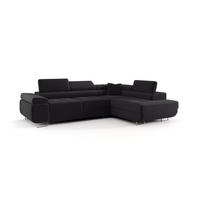 ECKSOFA Monaro Mit Schlaffunktion - Dunkelgrau, Holzwerkstoff/Textil (275/202cm) - Fun Möbel