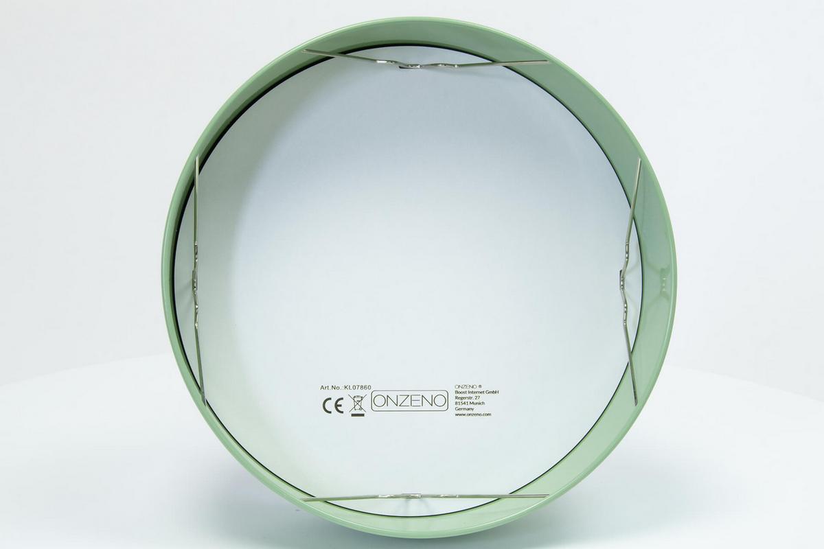 WANDSPIEGEL Grün 22,4/22,4 cm - Grün, Glas (1.2/22.4/5cm) - KUNSTLOFT