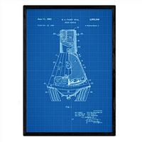 POSTER Raumkapsel Patent A3 Rahmenlos - Klar, Papier (29.7/5/42cm) - Nacnic