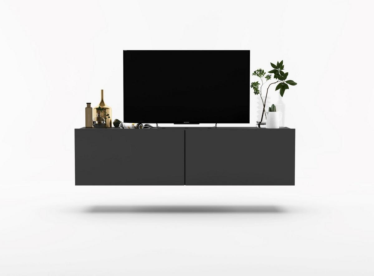 TV-SCHRANK Enjoy Grau matt 120 cm - Grau, Holzwerkstoff (120/30/35cm) - Meble Lindner