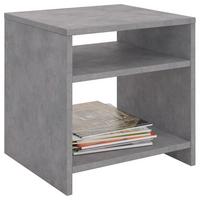 NACHTTISCH ALMERIA Betonoptik - Grau, Holzwerkstoff (37/40/40cm) - CARO-Möbel