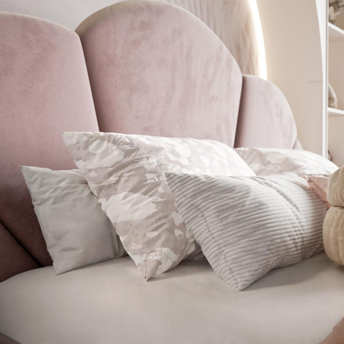 POLSTERBETT ARIEL mit Bettkasten 140x200 cm Element 18 - Rosa, Textil (140/200cm) - Lookway