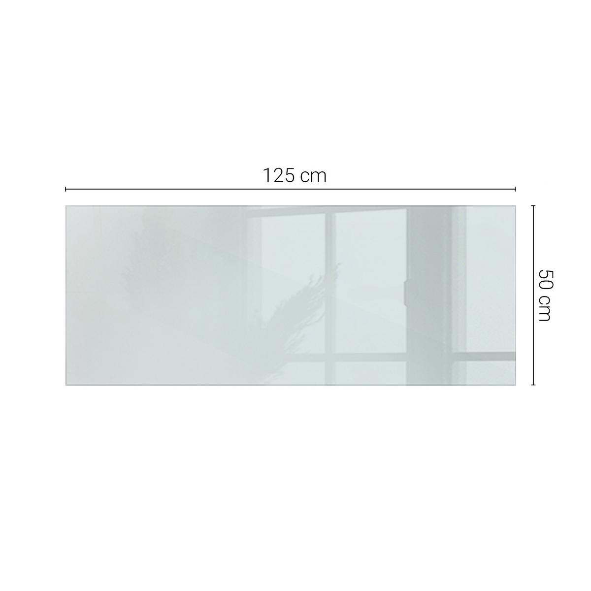 TISCHPLATTE 125 x 50 cm Transparente Glasplatte - Transparent, Glas (50/125/0.4cm) - TULUP