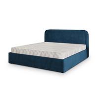 POLSTERBETT BENIRA K 120x200 cm mit Bettkästen - Blau - Blau, Holz/Textil - MASSENO