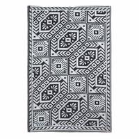 OUTDOORTEPPICH Ethno-Muster 120/180 cm - Schwarz, Kunststoff (122/182cm) - Homescapes