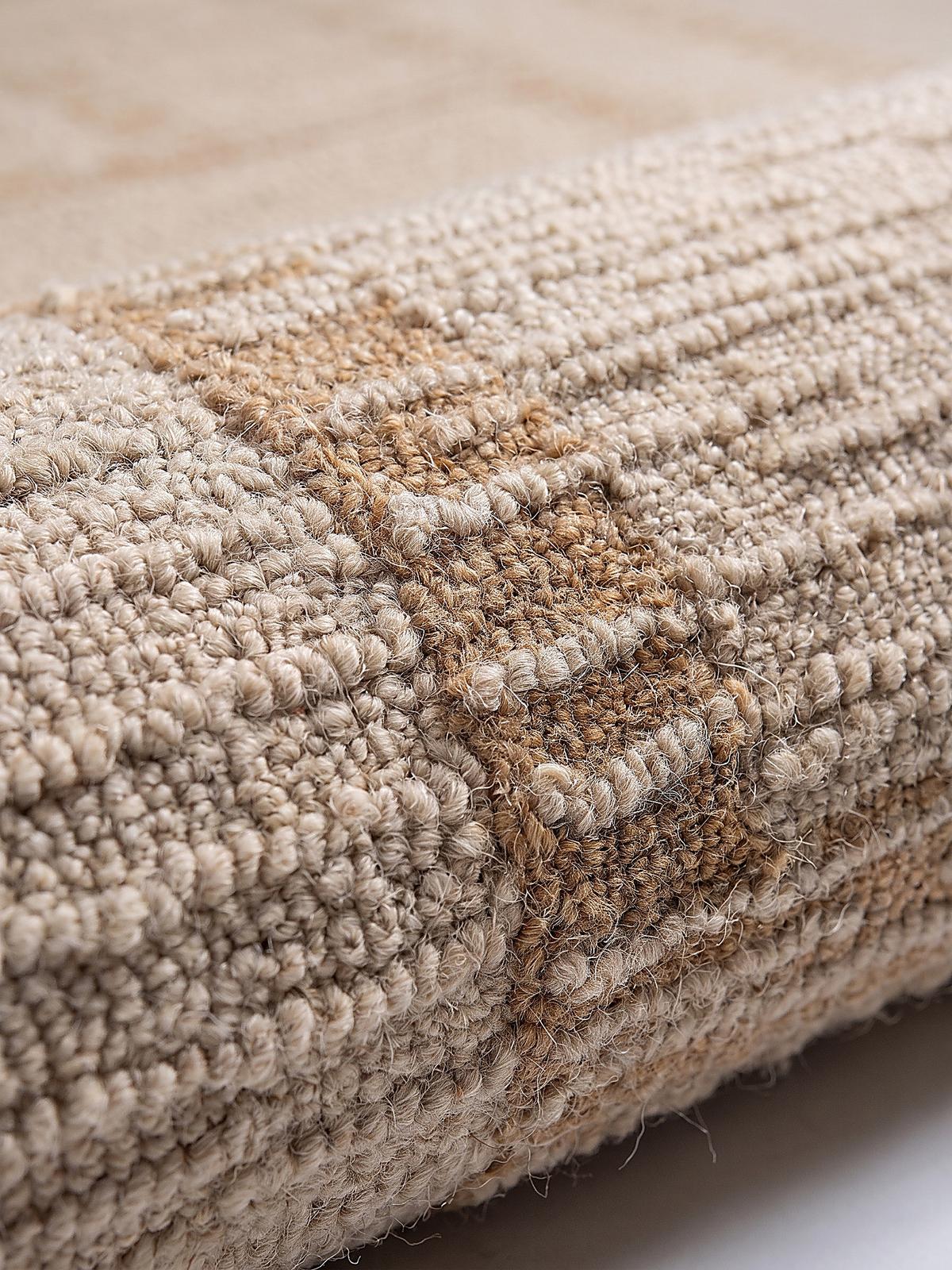 TEPPICHLÄUFER handgetuftet GANNEL, Blockdesign, Natur, 80 x 230 cm - Beige, Textil (80/230cm) - KADIMA DESIGN