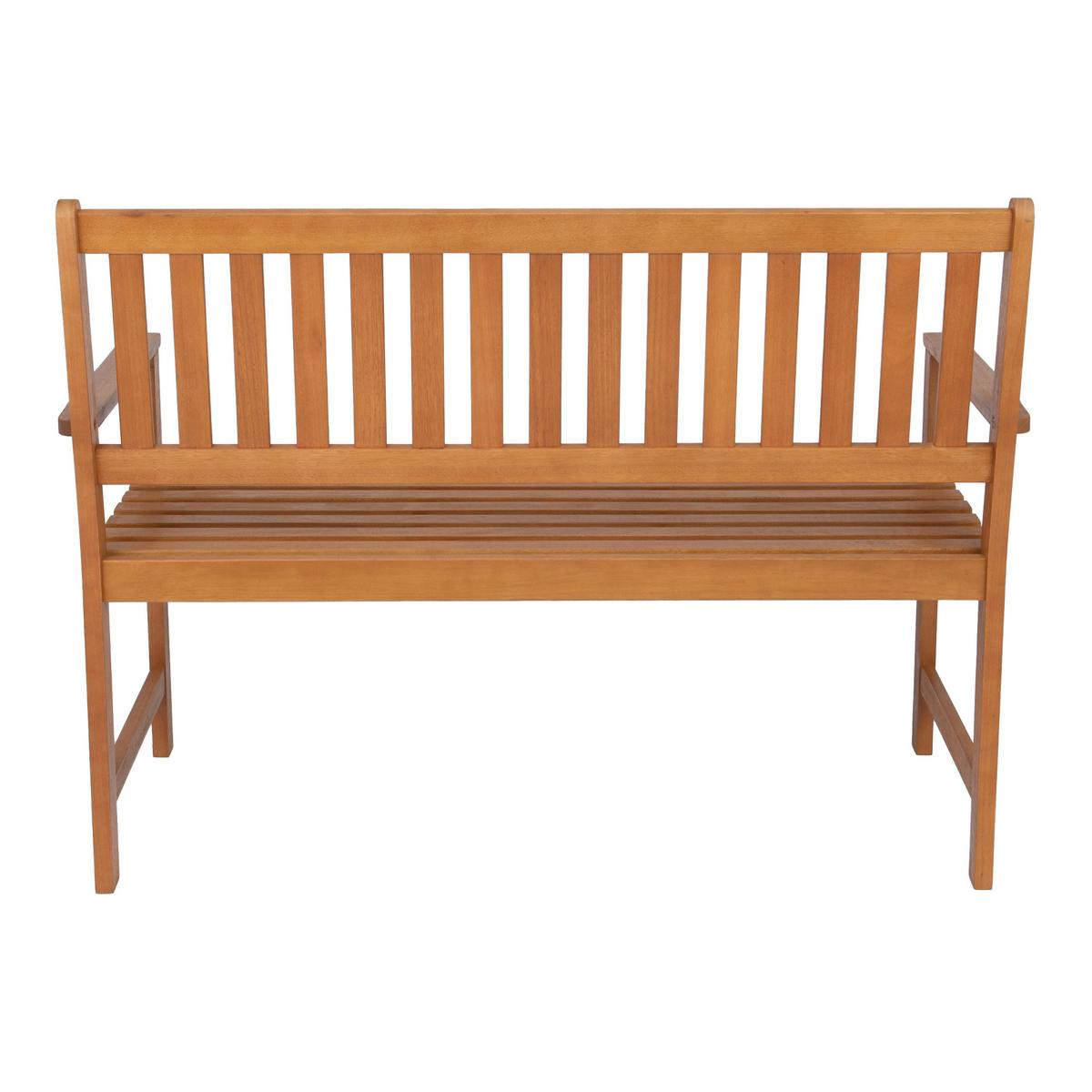 GARTENBANK Canzano - Eukalyptusholzfarben, Holz (120/90/58cm) - casa.pro