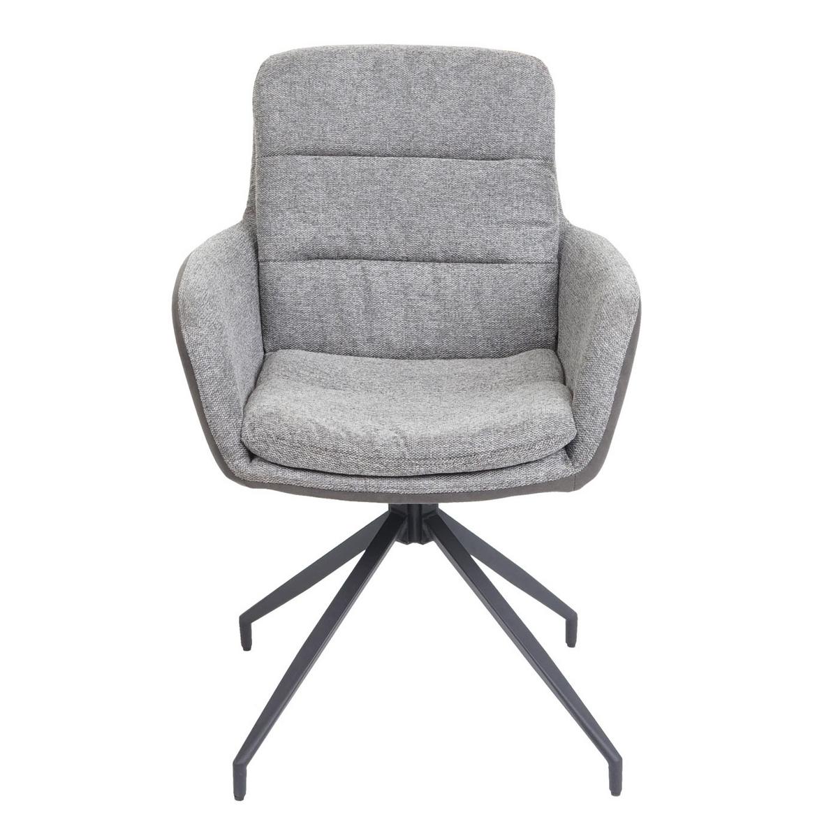 ESSZIMMERSTUHL Grau, Grau - Grau, Textil (60/89/54cm) - MCW