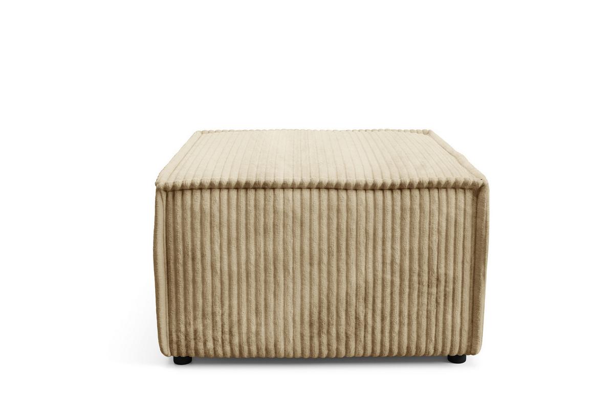 POLSTERHOCKER TESSO Modern Sitzhocker, Fußhocker Beige - Beige, Holzwerkstoff/Kunststoff (76/41/76cm) - MASSENO