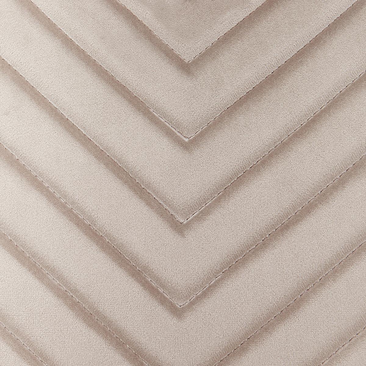ESSZIMMERSTUHL 4er-Set Samtstoff Taupe Havre - Beige/Schwarz, Textil (45/88/62cm) - Beliani