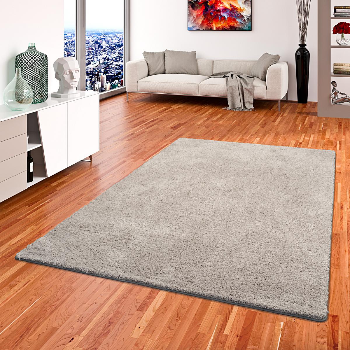 HOCHFLOR SHAGGY TEPPICH PALACE - Grau, Textil (160/200cm) - Snapstyle