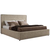 POLSTERBETT CORIVO CLASSIC 200/200 - Dunkelbeige Strukture - Multipocket-Matratze - Bronzefarben, Textil (200/200cm) - MKS