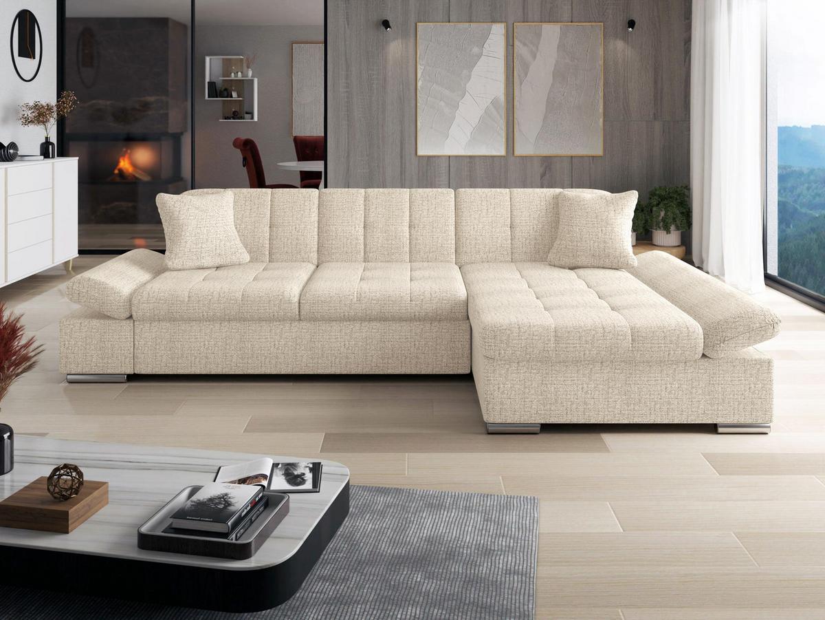 ECKSOFA Malwi, Seite: Rechts - Sahara, Holz/Textil (278/161cm) - MIRJAN24