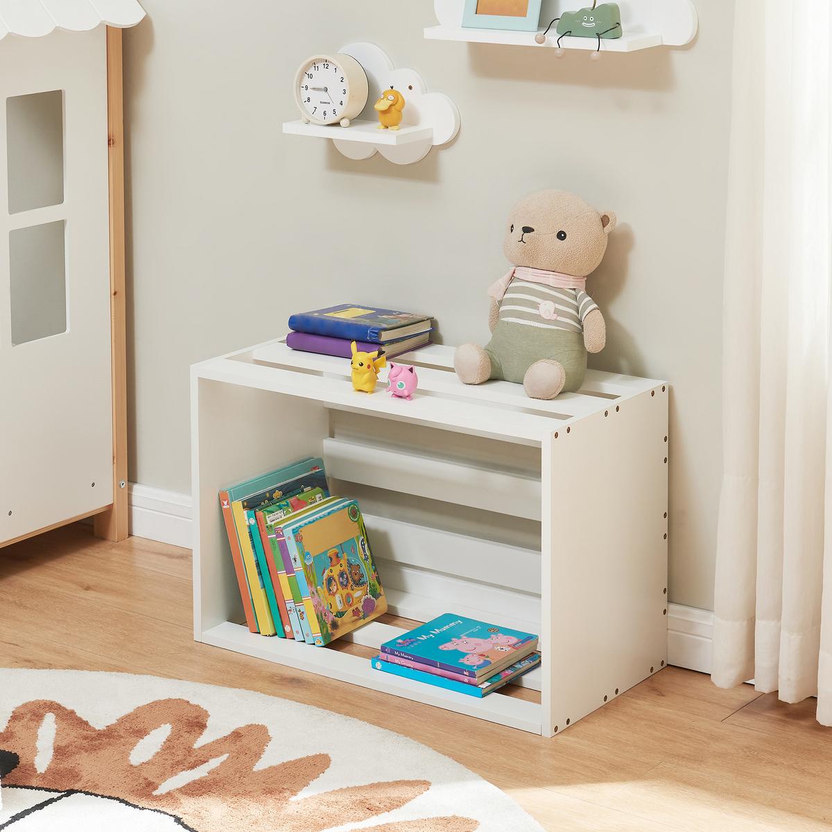 BEISTELLTISCH Rønde - Weiß, Holzwerkstoff (33/64/43cm) - [en.casa]