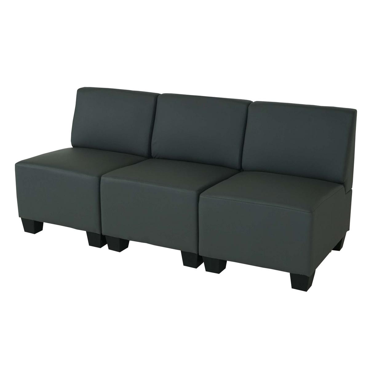 2-SITZER Grau - Dunkelgrau/Grau, Textil (114/76/72cm) - MCW