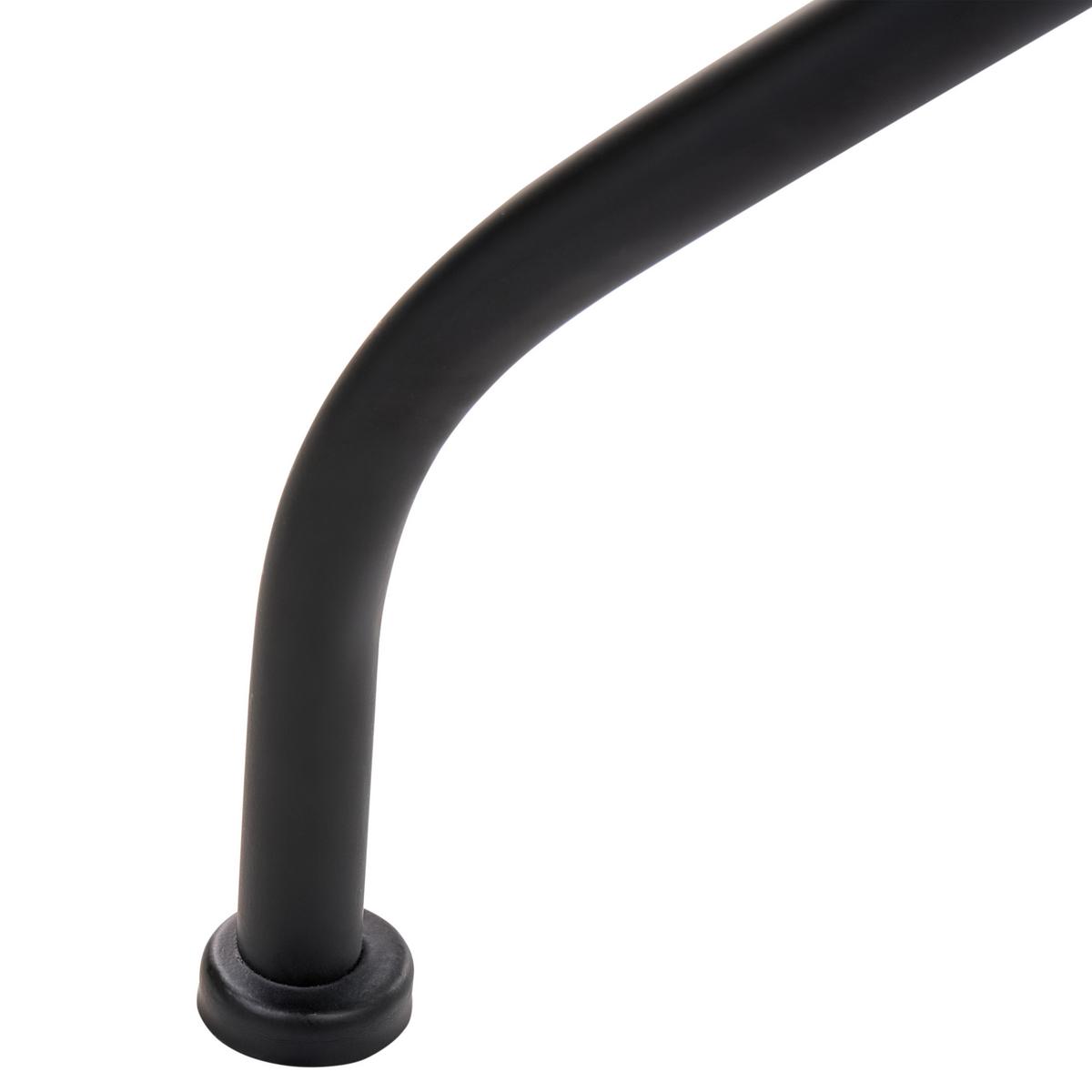 BISTROTISCH 60/60 cm Metall Weiß/Blau Sirolo - Blau/Schwarz, Metall (60/60/71cm) - Beliani