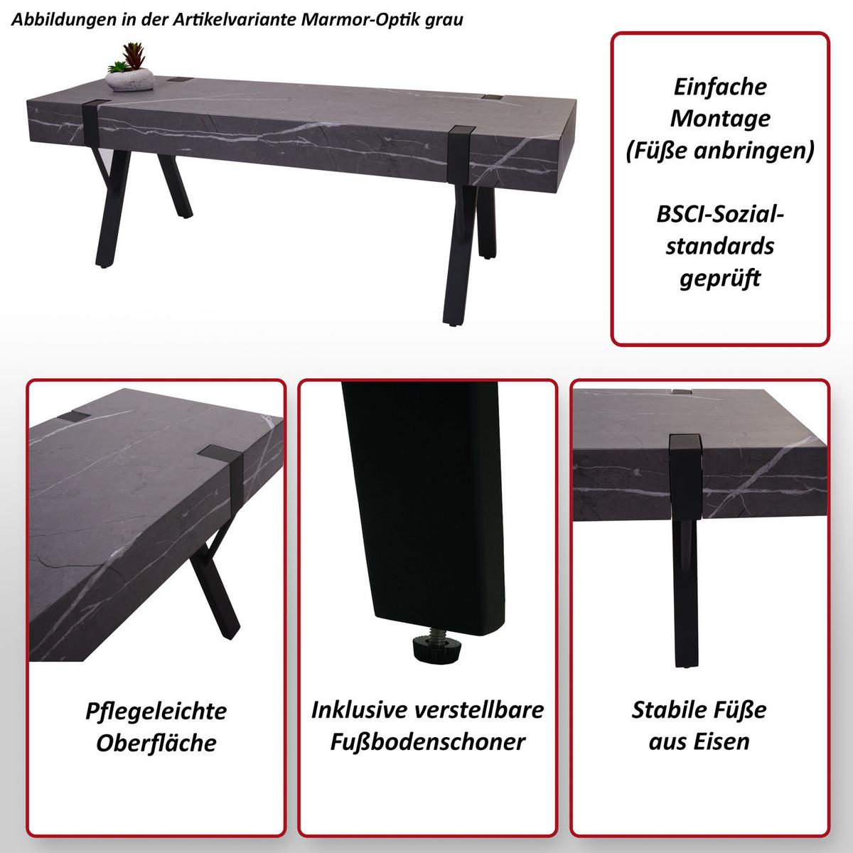 TV-RACK Eiche dunkel - Trüffeleichefarben, Holz (120/42/40cm) - MCW