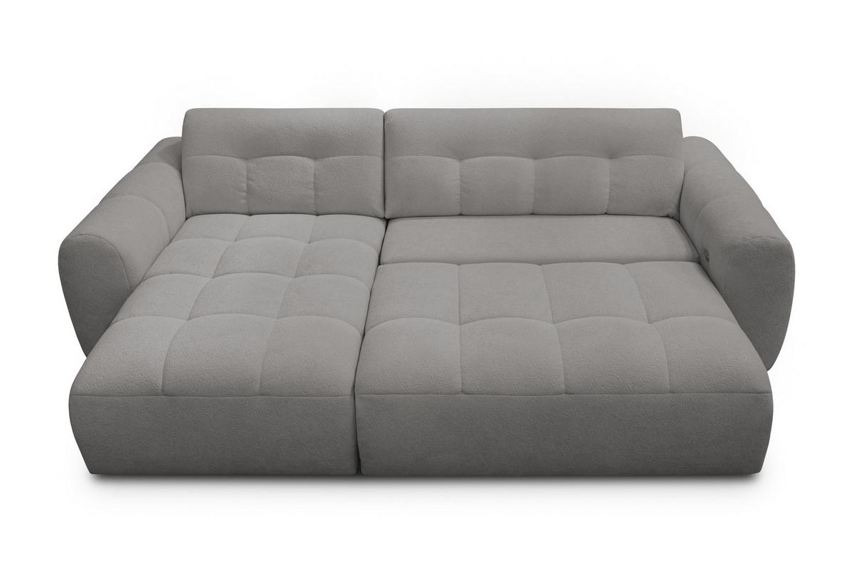 ECKSOFA LUMERO 4-Sitzer LINKS, taupe - Taupe/Schwarz, Holz/Textil (275/166cm) - Courtois Laville