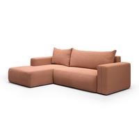 ECKSOFA Bliss 3 Sitzplätze Kupfer - Kupferfarben, Holz (268/163cm) - Petits-meubles