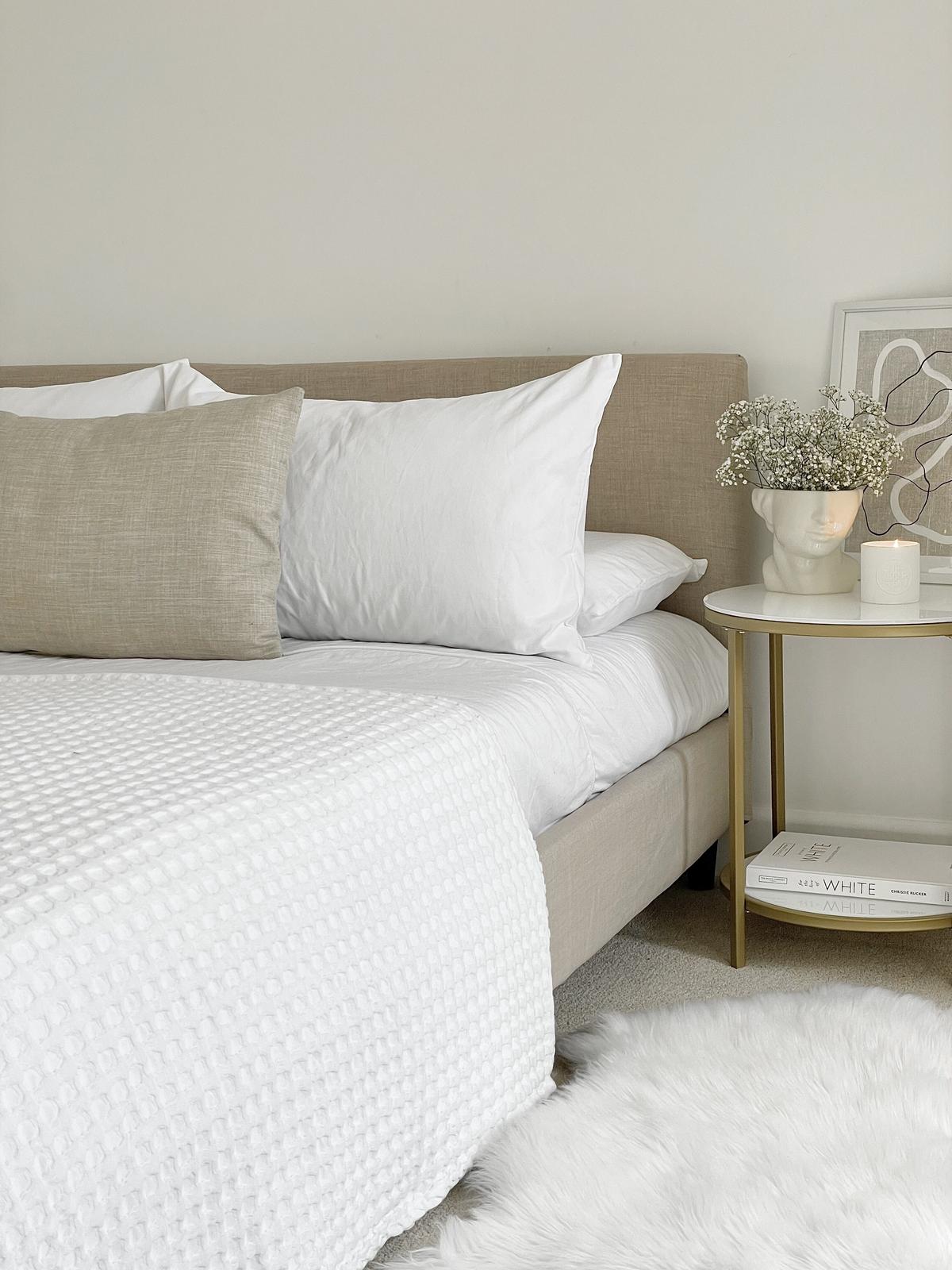 POLSTERBETT 160/200cm Sandbeige Fitou - Beige, Textil (160/200cm) - Beliani
