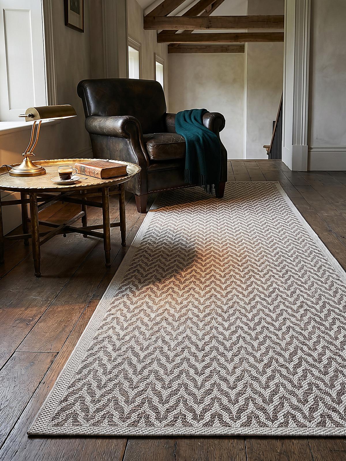 TEPPICHLÄUFER Geometrisch ESERA Polypropylen Beige 80 x 150 cm - Beige, Textil (80/150cm) - KADIMA DESIGN