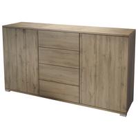 SIDEBOARD Santo Eiche Evoke - Eiche San Remo, Holzwerkstoff (138.5/75.5/35cm) - Vladon