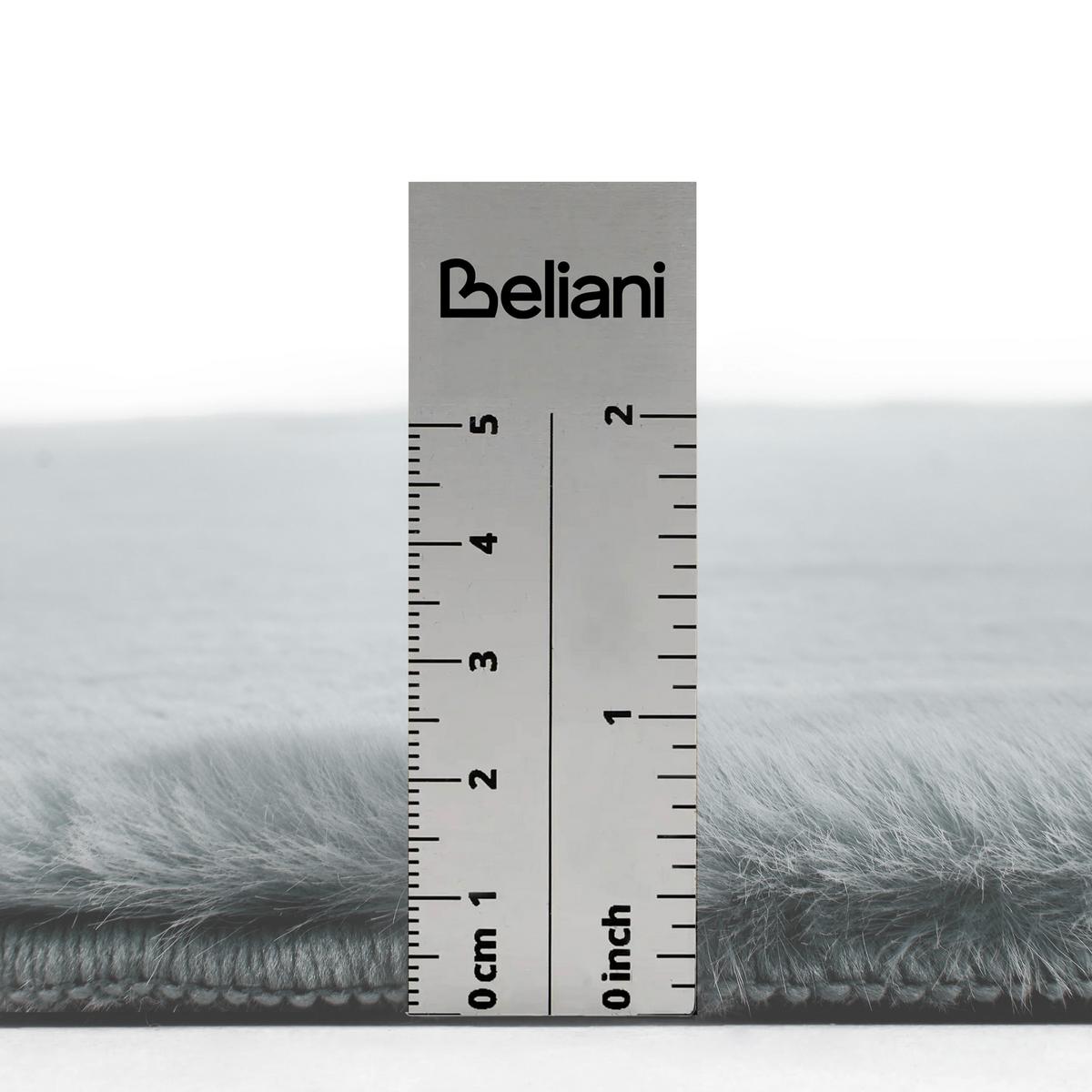 TEPPICH Hellgrau 160 cm Vantira - Hellgrau/Grau, Kunststoff (160/160cm) - Beliani